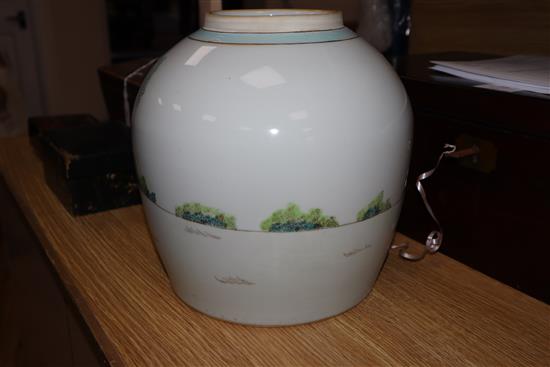 A Chinese famille rose jar 26cm high